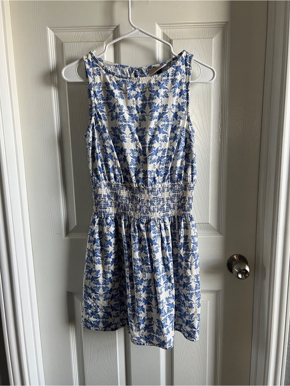 Universal Thread Blue Ikat Cotton-blend Sundress